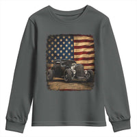 1932 American Classic Hotrod US Flag 4th of July Youth Sweatshirt