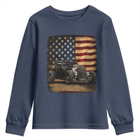 1932 American Classic Hotrod US Flag 4th of July Youth Sweatshirt