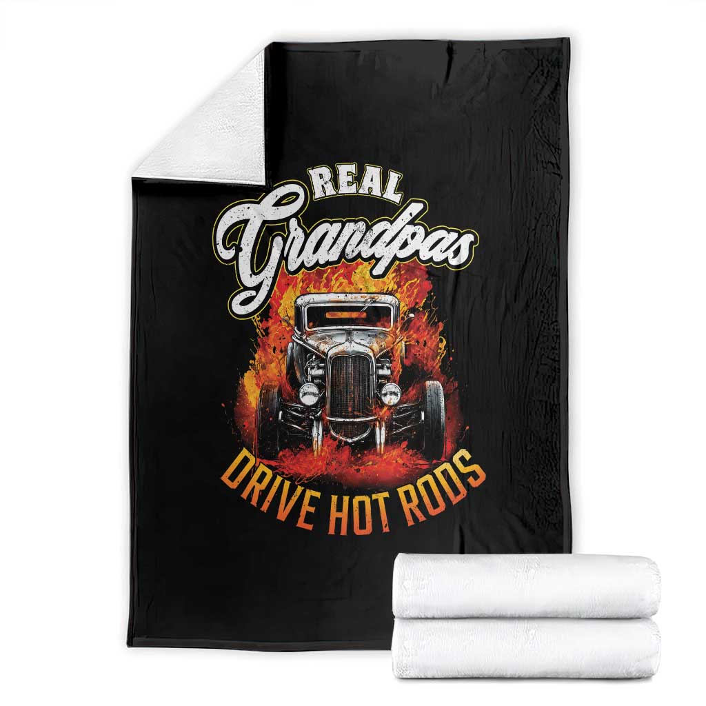 Real Grandpas Drive Hotrods Throw Blanket Vintage 1932 Hotrod