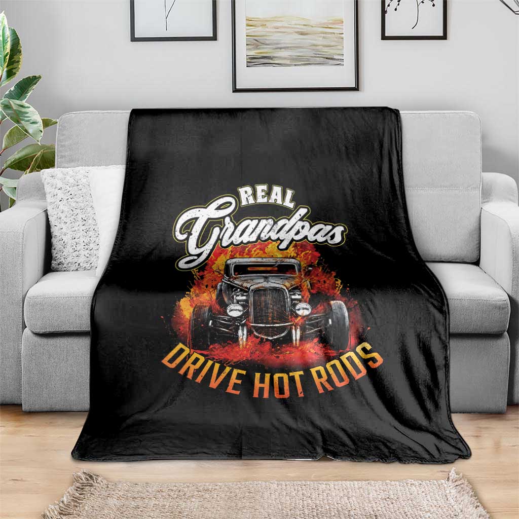 Real Grandpas Drive Hotrods Throw Blanket Vintage 1932 Hotrod