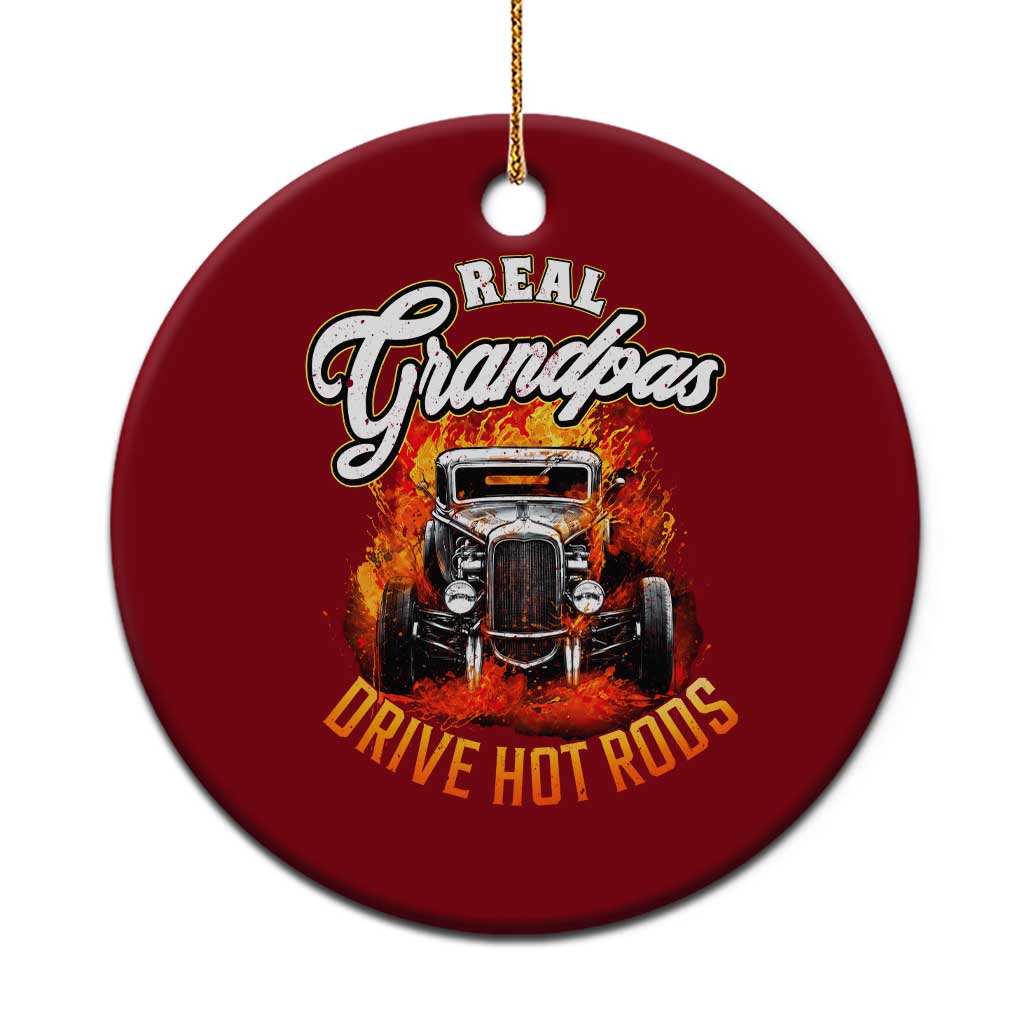 Real Grandpas Drive Hotrods Ceramic Ornament Vintage 1932 Hotrod