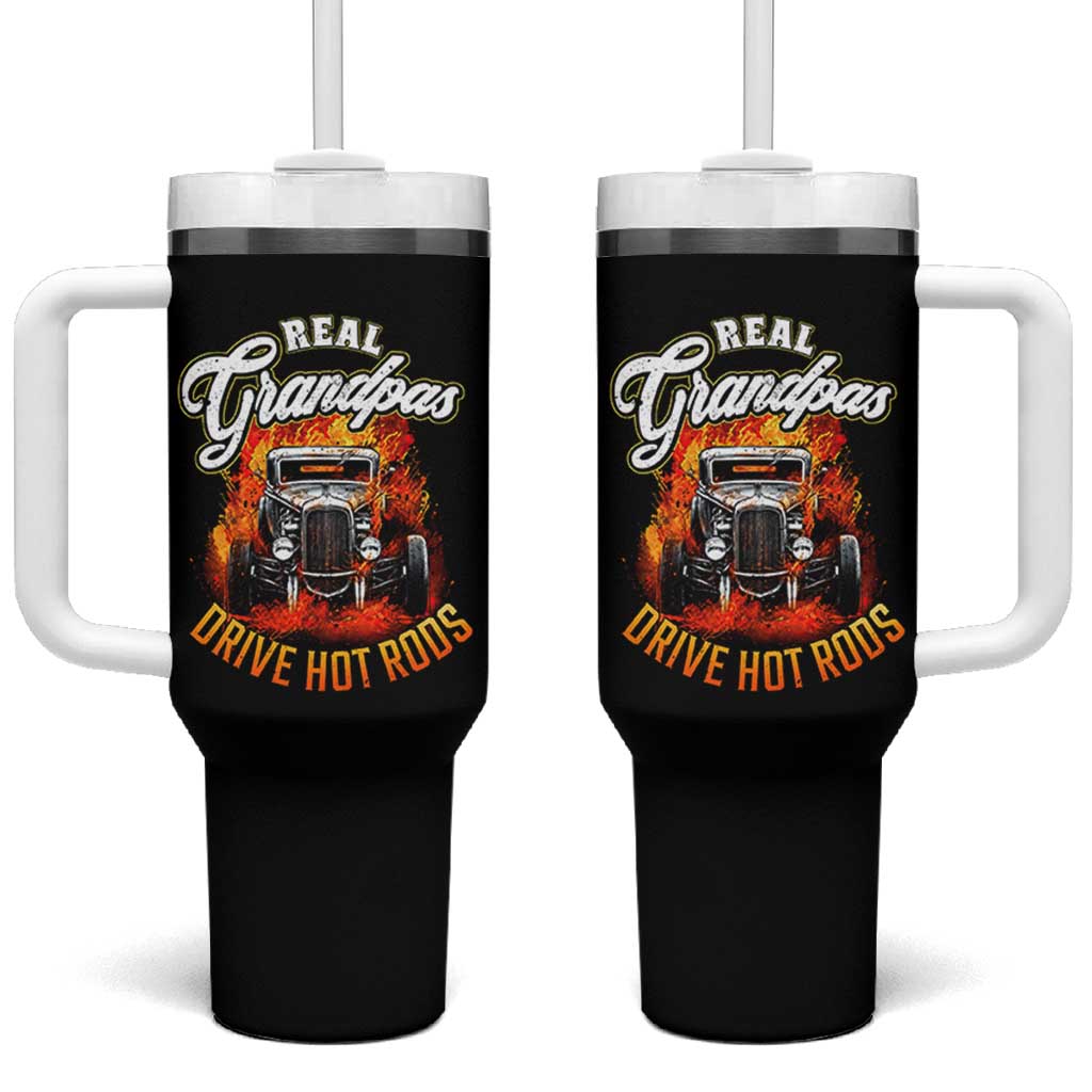 Real Grandpas Drive Hotrods Tumbler With Handle Vintage 1932 Hotrod