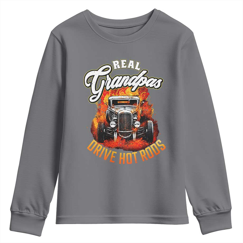 Real Grandpas Drive Hotrods Youth Sweatshirt Vintage 1932 Hotrod