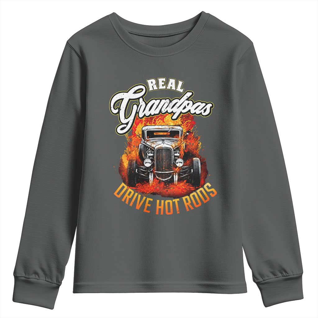 Real Grandpas Drive Hotrods Youth Sweatshirt Vintage 1932 Hotrod