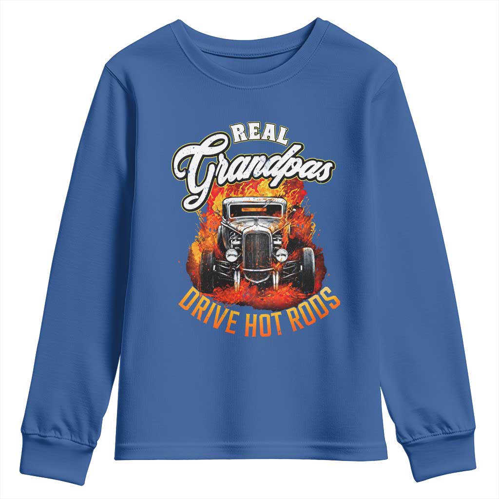 Real Grandpas Drive Hotrods Youth Sweatshirt Vintage 1932 Hotrod
