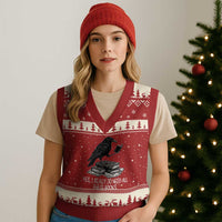 Yes I Realy Do Need All These Books V-Neck Knit Sweater Vest Raven Book Lover - Wonder Print Shop