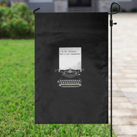 Funny Typewriter Garden Flag I Am An Author What Is Your Superpower - Wonder Print Shop