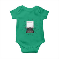 Funny Typewriter Baby Onesie I Am An Author What Is Your Superpower - Wonder Print Shop