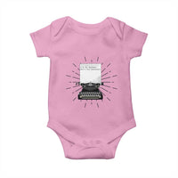 Funny Typewriter Baby Onesie I Am An Author What Is Your Superpower - Wonder Print Shop
