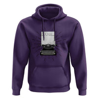 Funny Typewriter Hoodie I Am An Author What Is Your Superpower - Wonder Print Shop