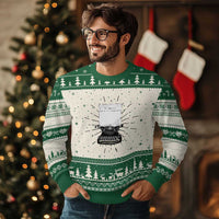 Funny Typewriter Ugly Christmas Sweater I Am An Author What Is Your Superpower - Wonder Print Shop