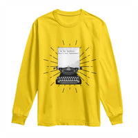 Funny Typewriter Long Sleeve Shirt I Am An Author What Is Your Superpower - Wonder Print Shop