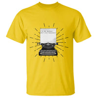 Funny Typewriter T Shirt I Am An Author What Is Your Superpower - Wonder Print Shop