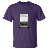 Funny Typewriter T Shirt I Am An Author What Is Your Superpower - Wonder Print Shop