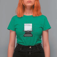 Funny Typewriter T Shirt For Women I Am An Author What Is Your Superpower - Wonder Print Shop