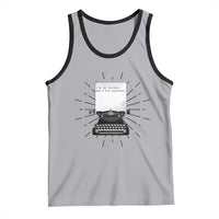 Funny Typewriter Tank Top I Am An Author What Is Your Superpower - Wonder Print Shop