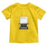 Funny Typewriter Toddler T Shirt I Am An Author What Is Your Superpower - Wonder Print Shop