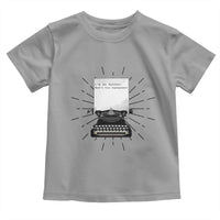 Funny Typewriter Toddler T Shirt I Am An Author What Is Your Superpower - Wonder Print Shop