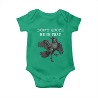 Funny Literary Baby Onesie Do Not Quoth Me On That - Wonder Print Shop