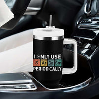 Funny Chemistry Sarcastic Tumbler With Handle I Only Use Sarcasm Periodically - Wonder Print Shop
