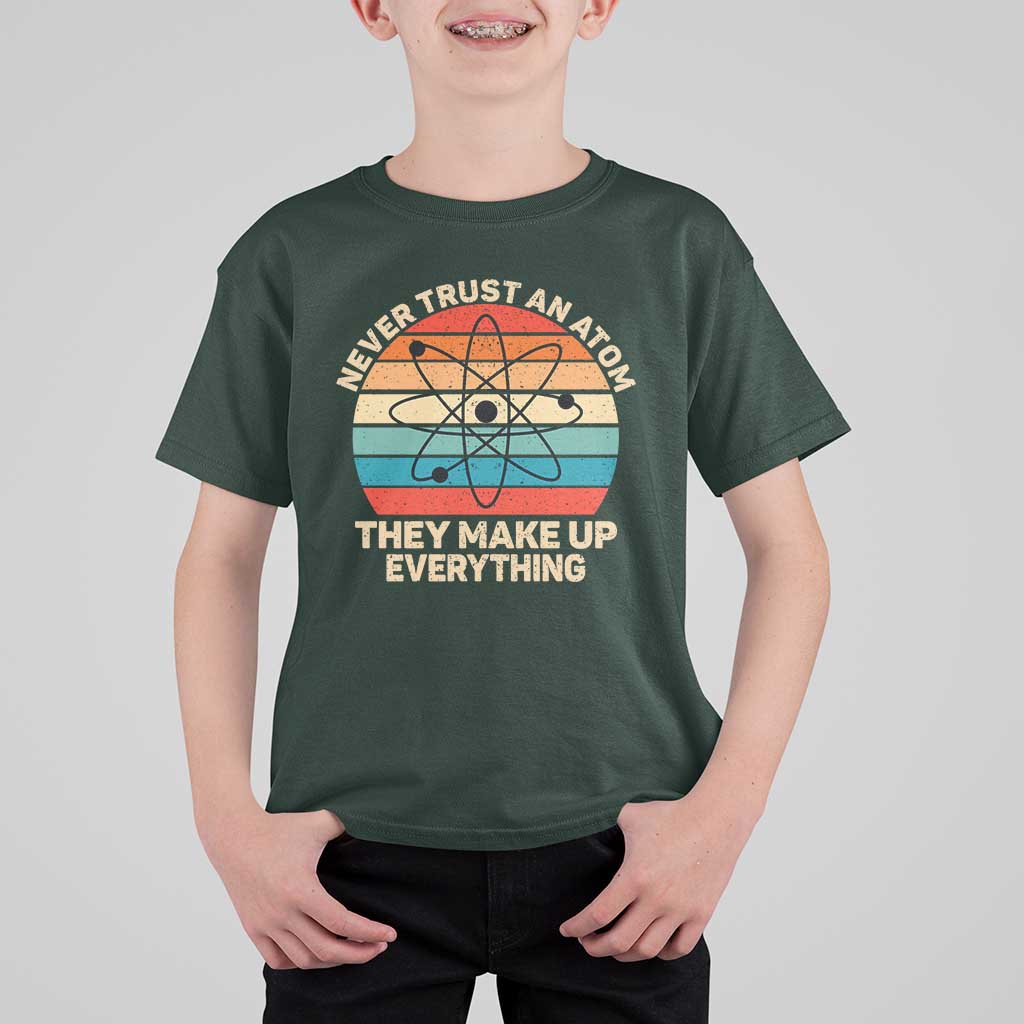 Never Trust An Atom They Make Up Everything T Shirt For Kid Funny Science - Wonder Print Shop