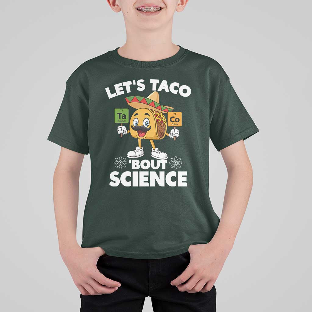 Funny Science Taco Pun T Shirt For Kid Let Is Taco Bout Science - Wonder Print Shop