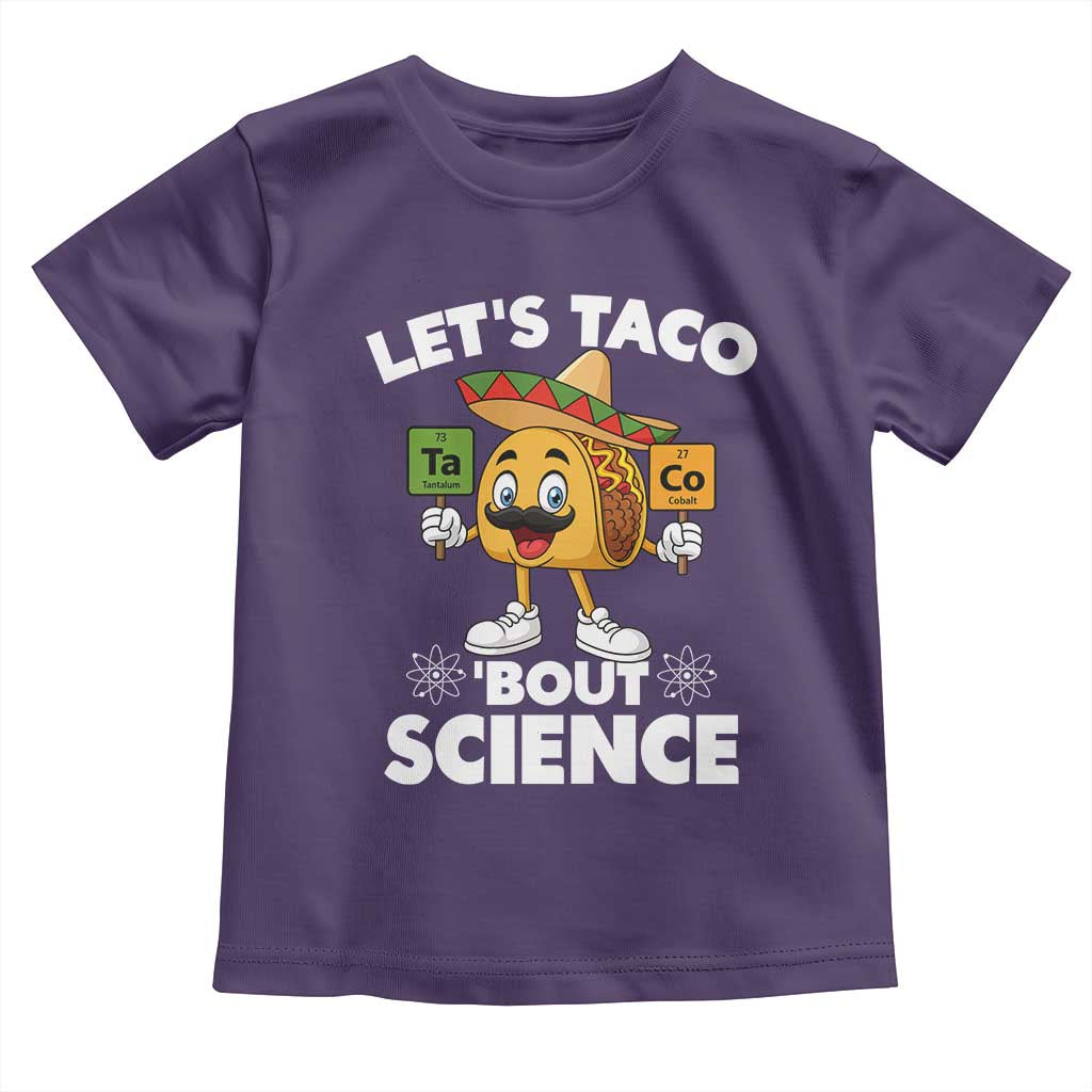 Funny Science Taco Pun Toddler T Shirt Let Is Taco Bout Science - Wonder Print Shop