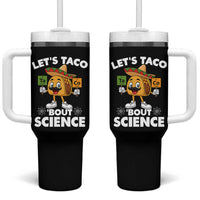Funny Science Taco Pun Tumbler With Handle Let Is Taco Bout Science - Wonder Print Shop