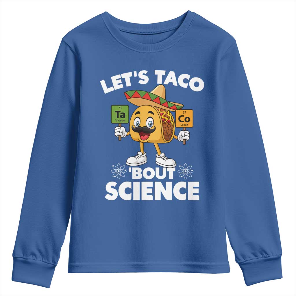 Funny Science Taco Pun Youth Sweatshirt Let Is Taco Bout Science - Wonder Print Shop
