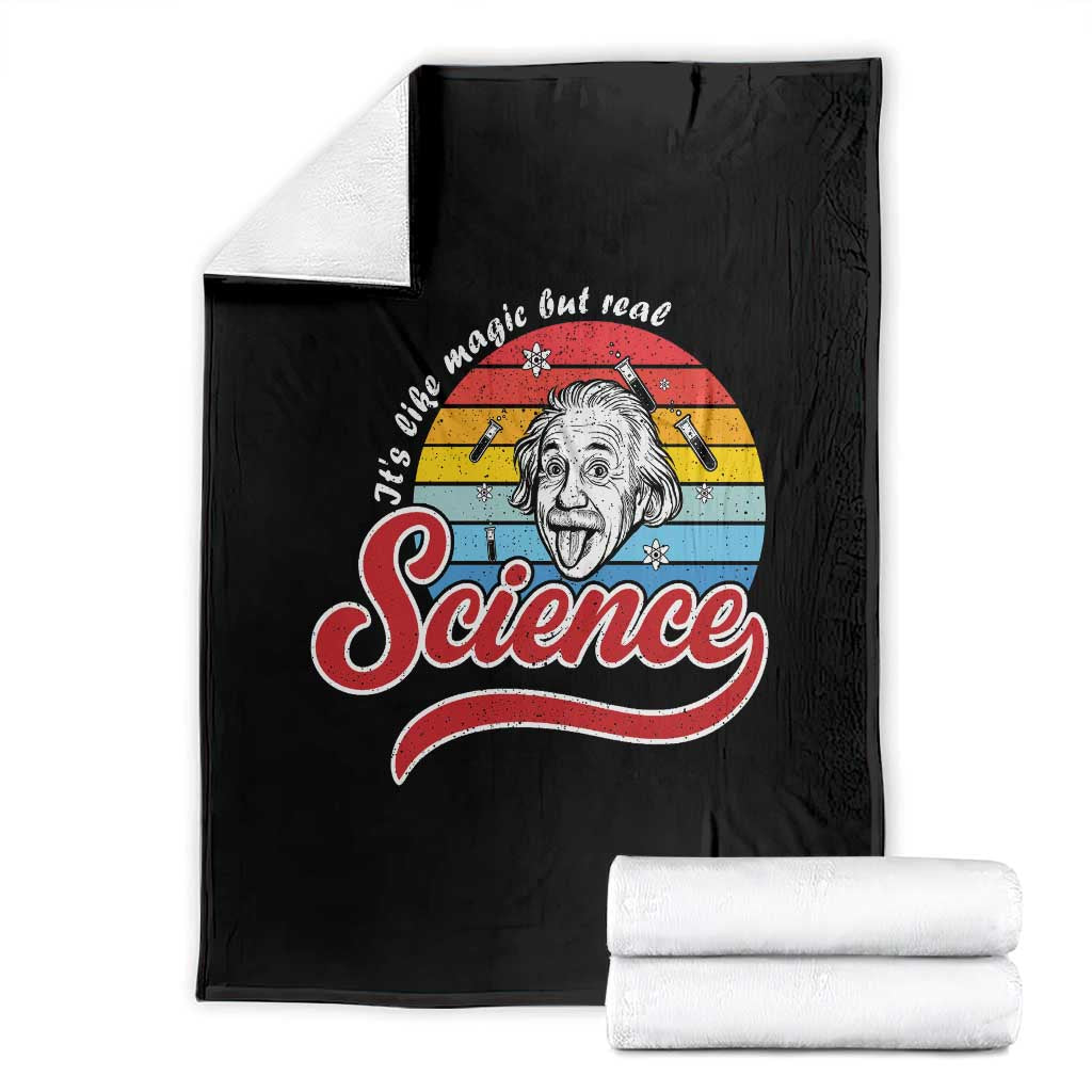 Science It Is Like Magic But Real Throw Blanket Funny Science Teacher - Wonder Print Shop