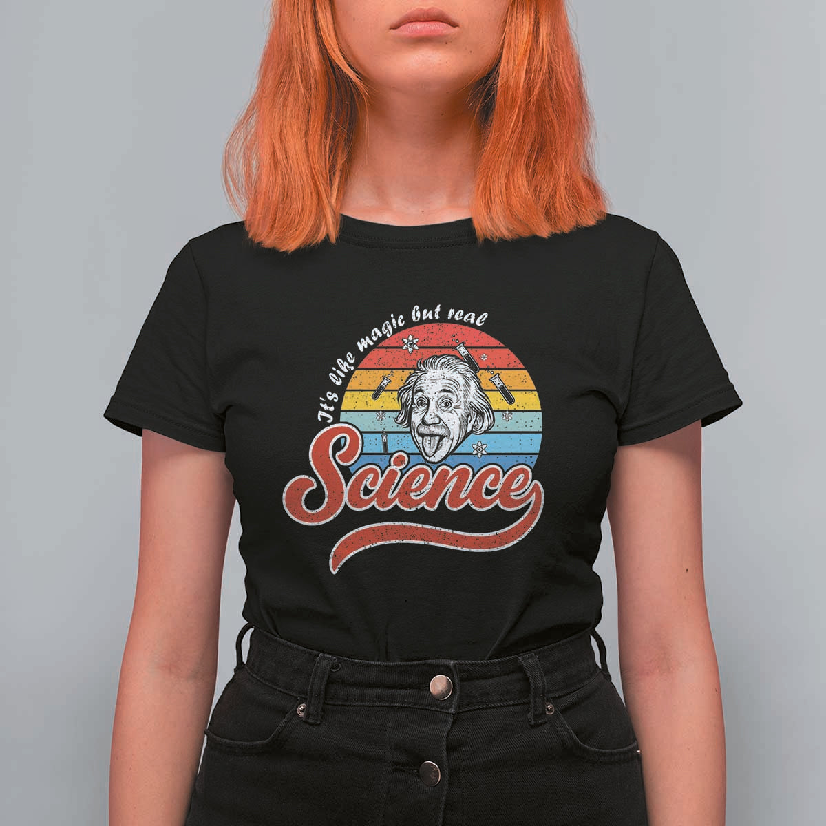 Science It Is Like Magic But Real T Shirt For Women Funny Science Teacher - Wonder Print Shop