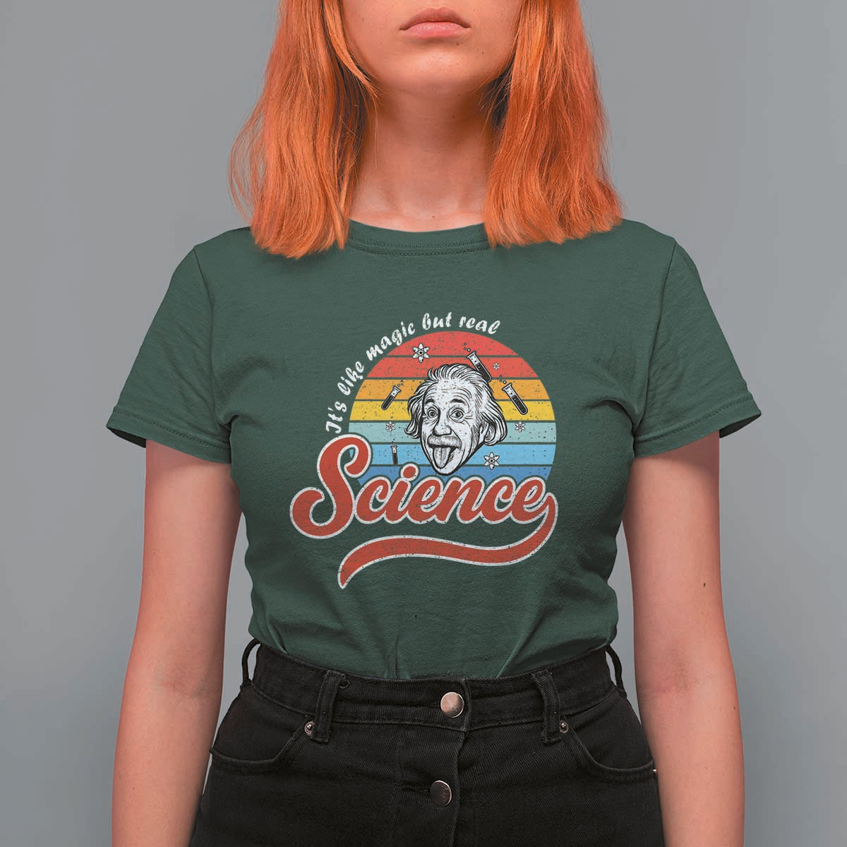 Science It Is Like Magic But Real T Shirt For Women Funny Science Teacher - Wonder Print Shop