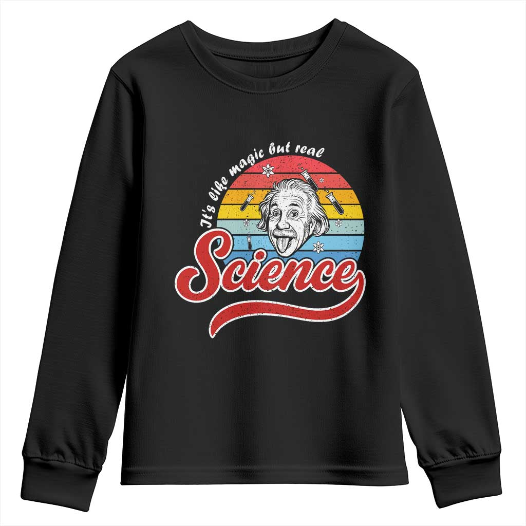 Science It Is Like Magic But Real Youth Sweatshirt Funny Science Teacher - Wonder Print Shop