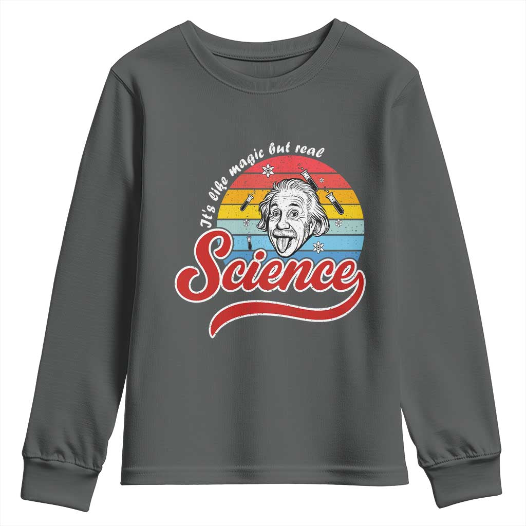 Science It Is Like Magic But Real Youth Sweatshirt Funny Science Teacher - Wonder Print Shop