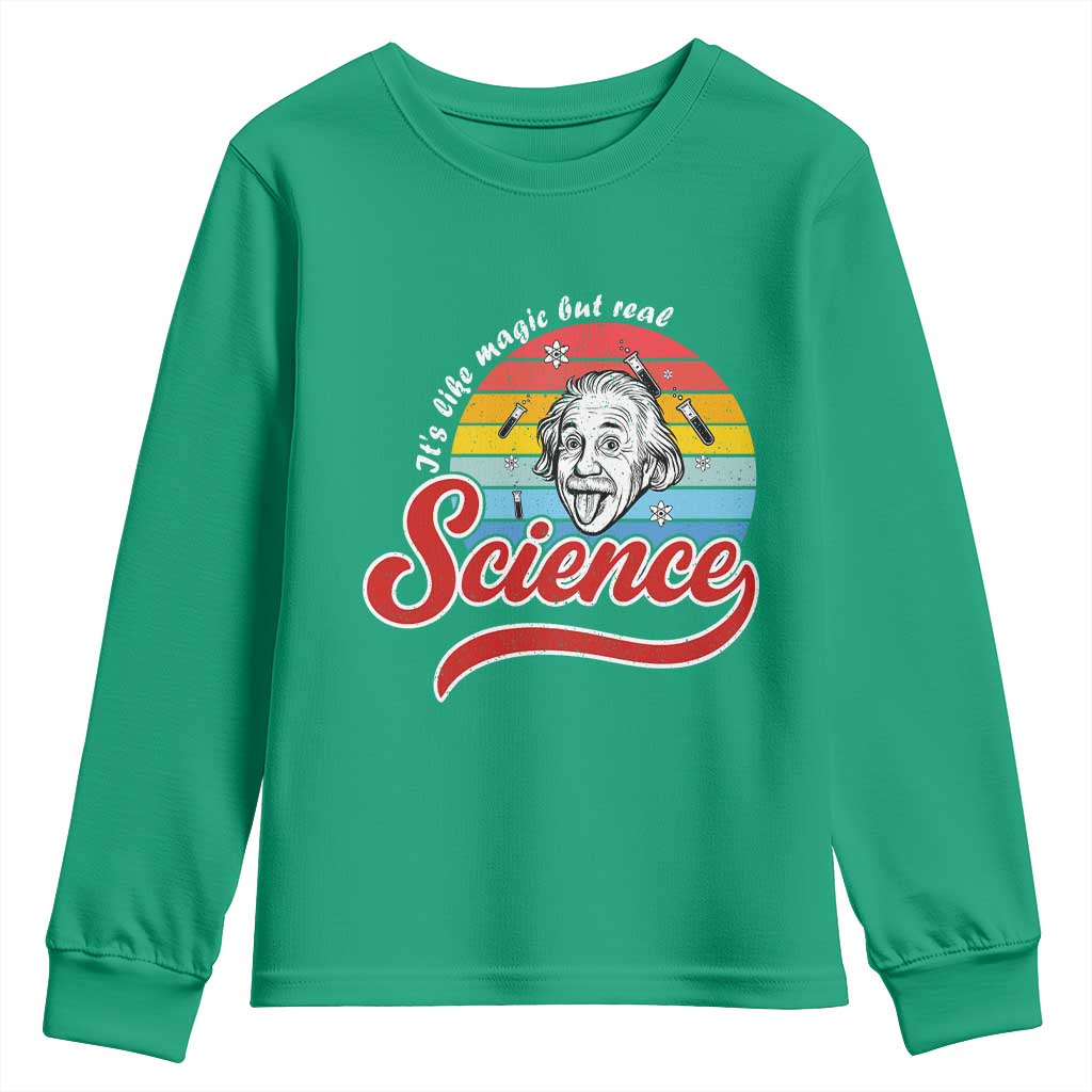 Science It Is Like Magic But Real Youth Sweatshirt Funny Science Teacher - Wonder Print Shop