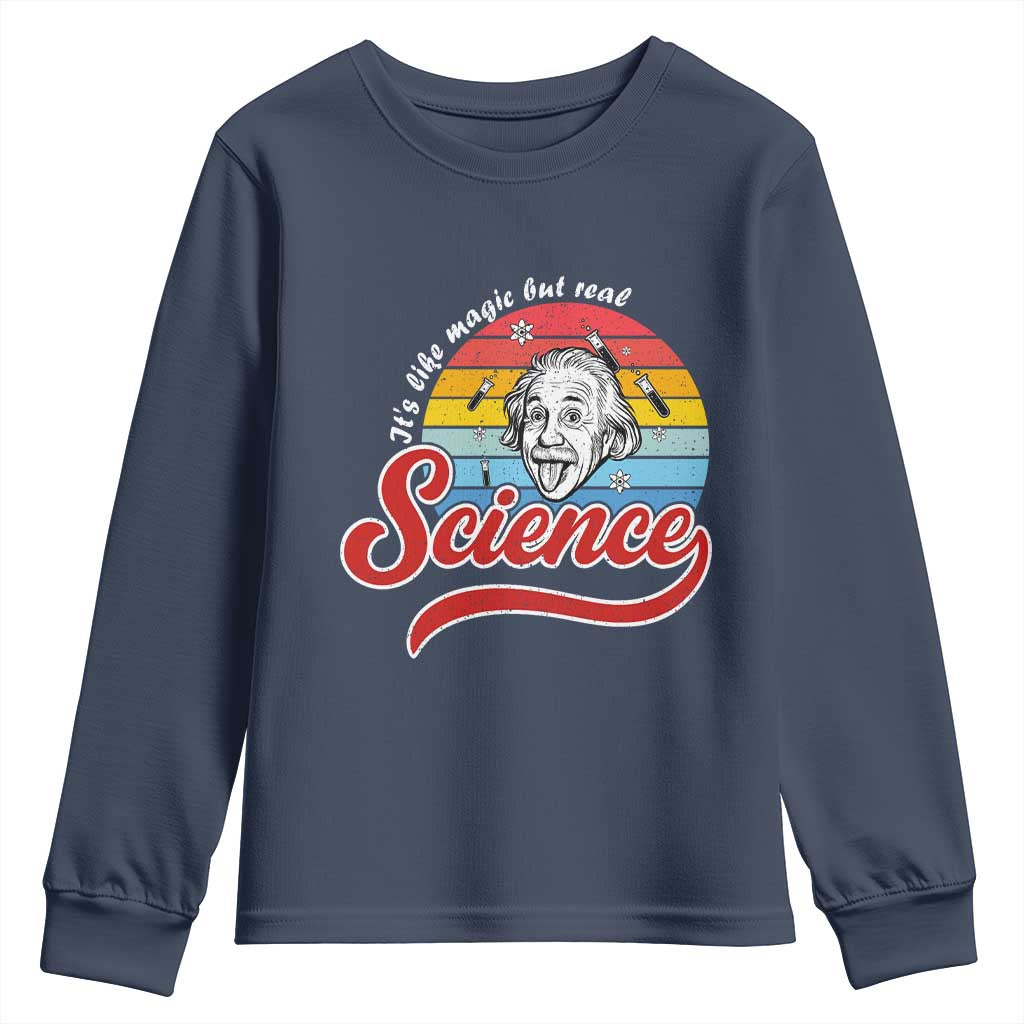 Science It Is Like Magic But Real Youth Sweatshirt Funny Science Teacher - Wonder Print Shop