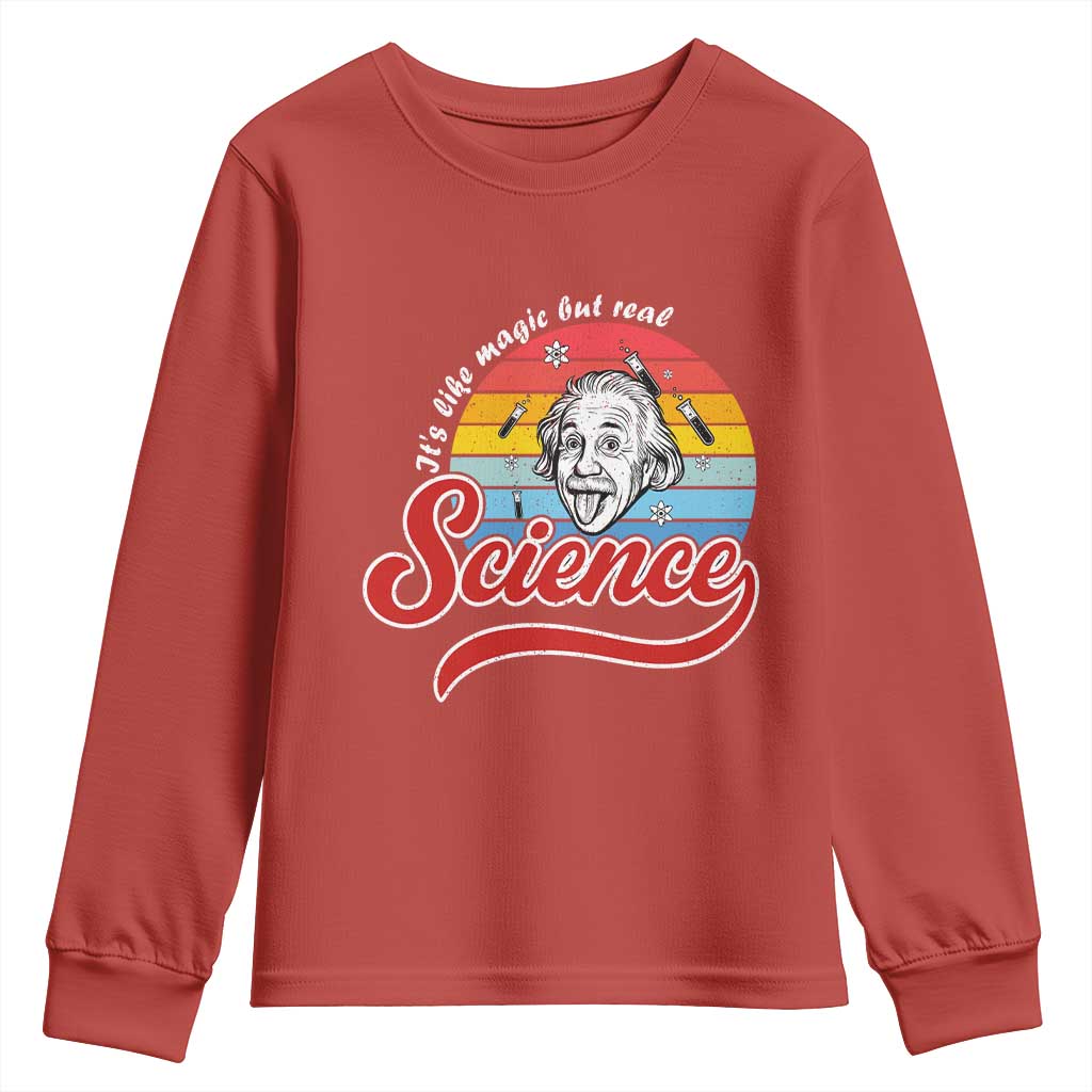 Science It Is Like Magic But Real Youth Sweatshirt Funny Science Teacher - Wonder Print Shop