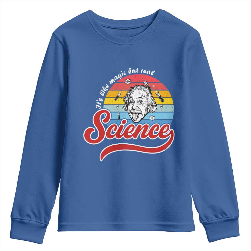 Science It Is Like Magic But Real Youth Sweatshirt Funny Science Teacher - Wonder Print Shop