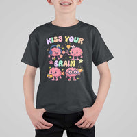 Kiss Your Brain T Shirt For Kid Funny Teacher - Wonder Print Shop