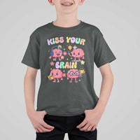 Kiss Your Brain T Shirt For Kid Funny Teacher - Wonder Print Shop
