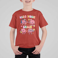 Kiss Your Brain T Shirt For Kid Funny Teacher - Wonder Print Shop