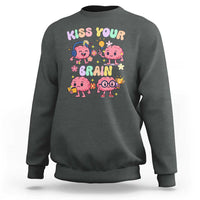 Kiss Your Brain Sweatshirt Funny Teacher - Wonder Print Shop