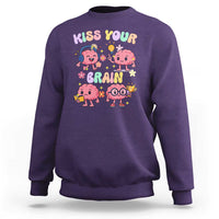 Kiss Your Brain Sweatshirt Funny Teacher - Wonder Print Shop