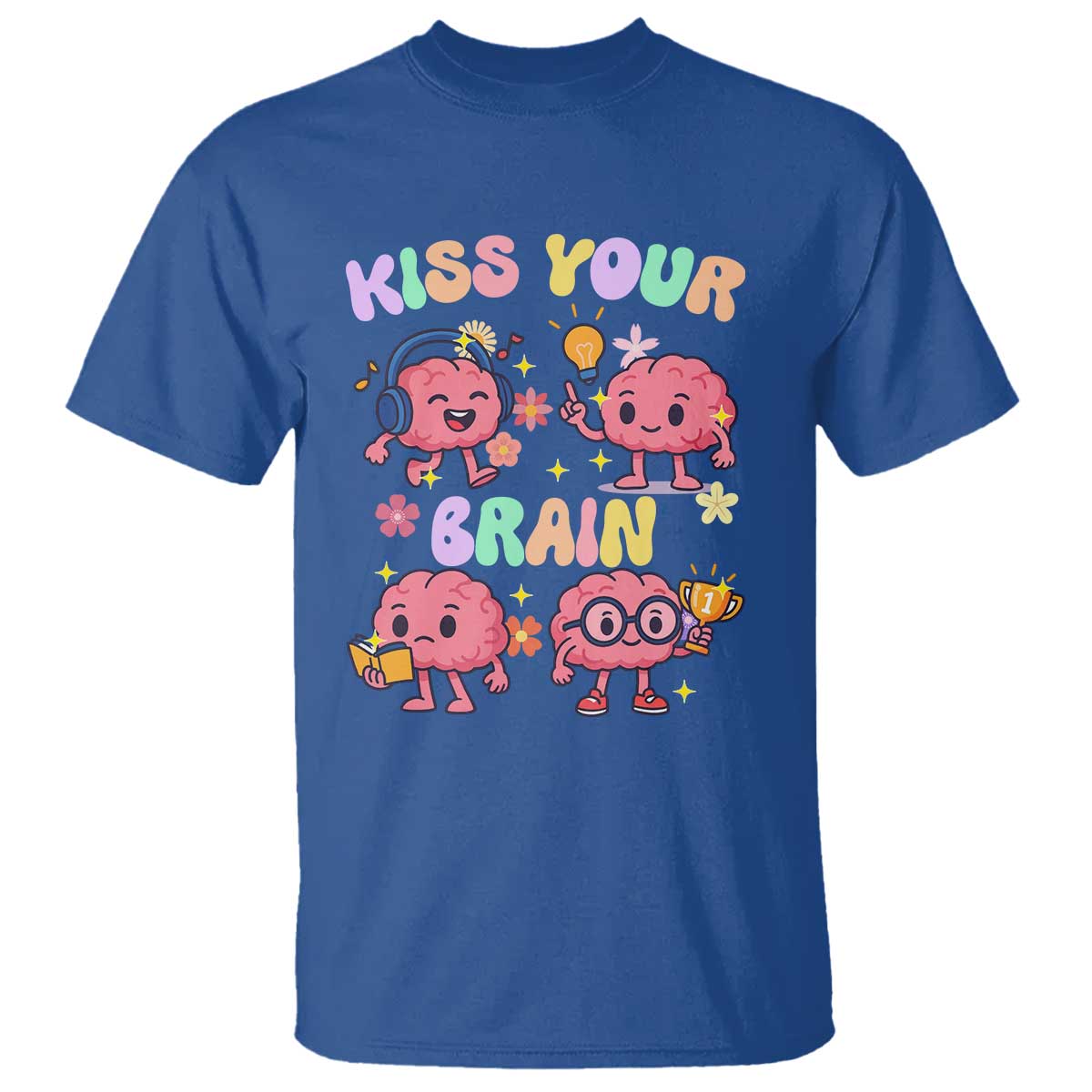 Kiss Your Brain T Shirt Funny Teacher - Wonder Print Shop