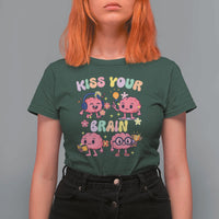 Kiss Your Brain T Shirt For Women Funny Teacher - Wonder Print Shop