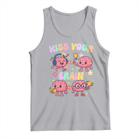 Kiss Your Brain Tank Top Funny Teacher - Wonder Print Shop