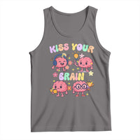 Kiss Your Brain Tank Top Funny Teacher - Wonder Print Shop