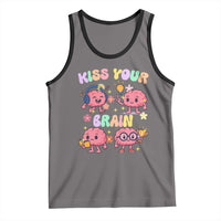 Kiss Your Brain Tank Top Funny Teacher - Wonder Print Shop
