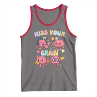 Kiss Your Brain Tank Top Funny Teacher - Wonder Print Shop