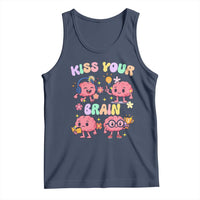 Kiss Your Brain Tank Top Funny Teacher - Wonder Print Shop